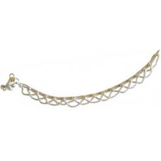 Fancy Silvertone anklet