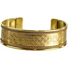 Copper and Brass Celtic Knot bracelet