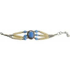 Turquoise and Bone bracelet