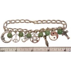 Green Adventurine Coexist bracelet