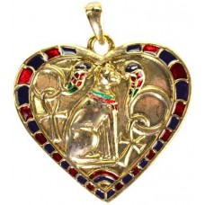 Heart Bastet necklace