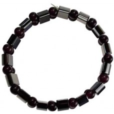 Magnetic Amethyst bracelet w/ Beads