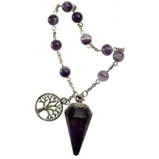 Amethyst pendulum bracelet