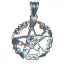 Broom Pentagram pendant