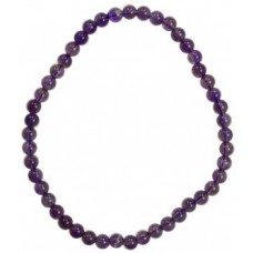 4mm Amethyst stretch bracelet