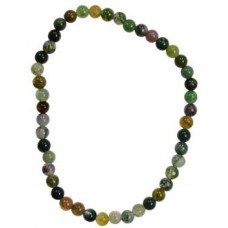 4mm Indian Agate stretch bracelet