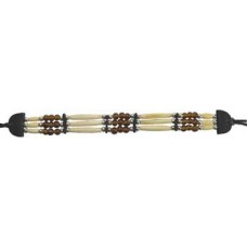 Brown Beaded Bone Choker