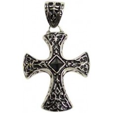 Celtic Cross with Black stud