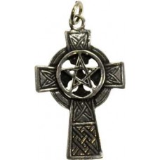 Celtic Cross Pentagram pendant