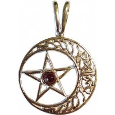 Celtic Pentagram Moon 2