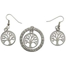 Tree of Life necklace & earrings set