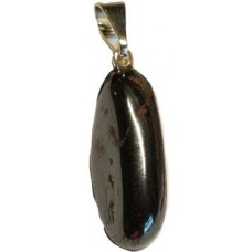 Hematite tumbled pendant