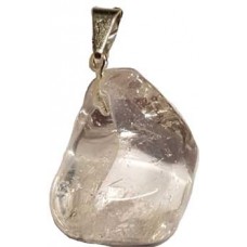 Quartz tumbled pendant