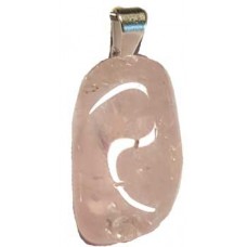 Rose Quartz tumbled pendant