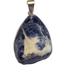 Sodalite tumbled pendant