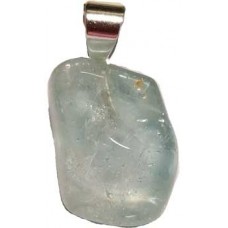 Blue Topaz tumbled pendant