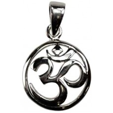 Silver Om pendant