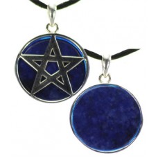 Lapis Pentagram pendant