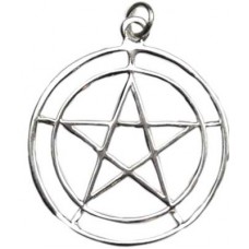 2-Circle Pentagram sterling
