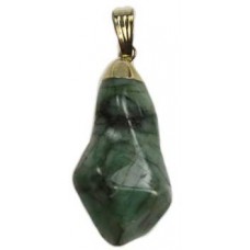 Emerald polished pendant