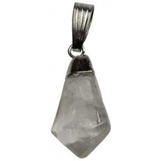 Clear Quartz polished pendant