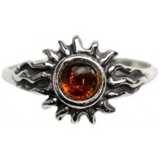 Amber Sun ring Size 10