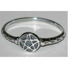 Pentagram ring size 8 sterling