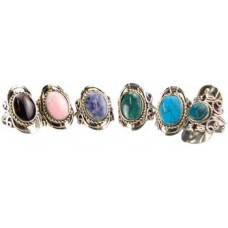 Stone adjustable ring (various)