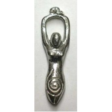 Spiral Goddess Silvertone