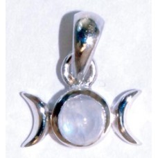 Triple Goddess Rainbow Moonstone