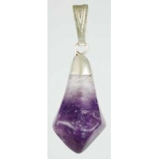 Amethyst tumbled pendant