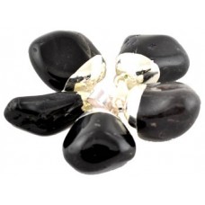 Black Onyx tumbled pendant