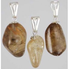 Smoky Quartz tumbled pendant