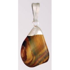 Tiger Eye tumbled pendant