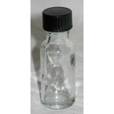 Clear Glass bottle 1/2 oz
