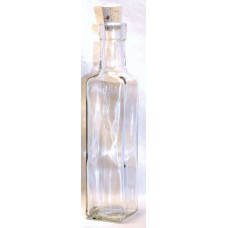 Square Glass Bottle with Cork