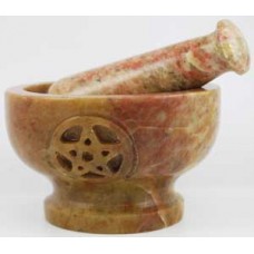 3 Pentagram  mortar and pestle set