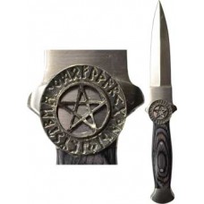 Rune Pentagram athame