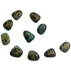 African Turquoise rune set