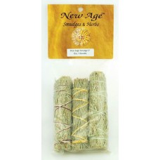 Blue Sage smudge stick 3pk 4