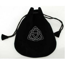 Triquetra Velveteen Drawstring Bag