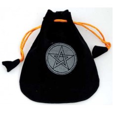 Pentagram Velveteen Black Bag  5