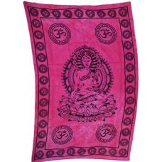Lotus Om Buddha tapestry 72