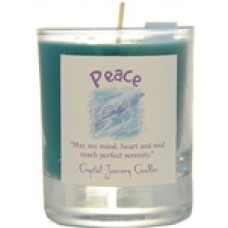 Peace soy votive candle